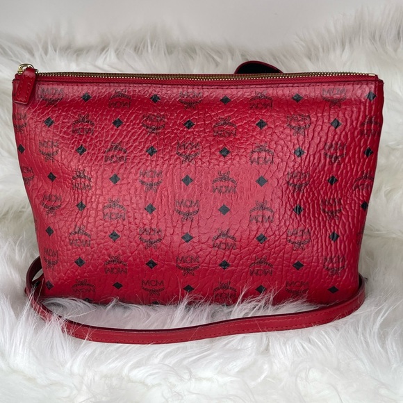 MCM Handbags - MCM Visetos Original large crossbody Pouch